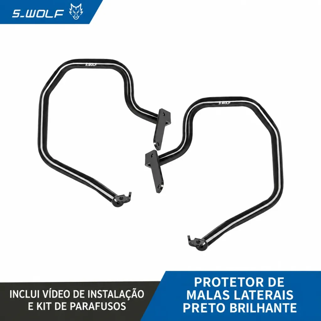 Protetor de Malas Laterais para BMW R 1300 RT — Par (Preto)