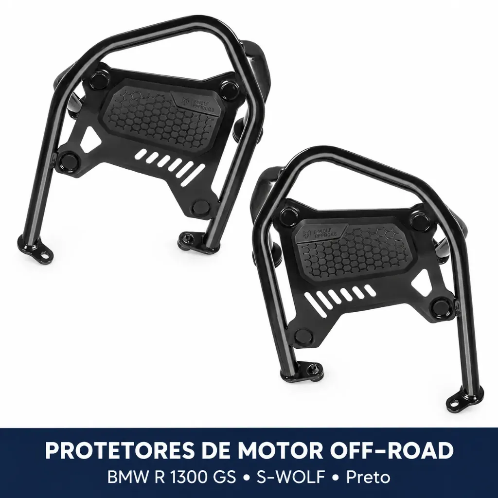 [SW-BMWR1300GS-004] Protetor Inferior de Motor S.WOLF para BMW R1300GS – Preto