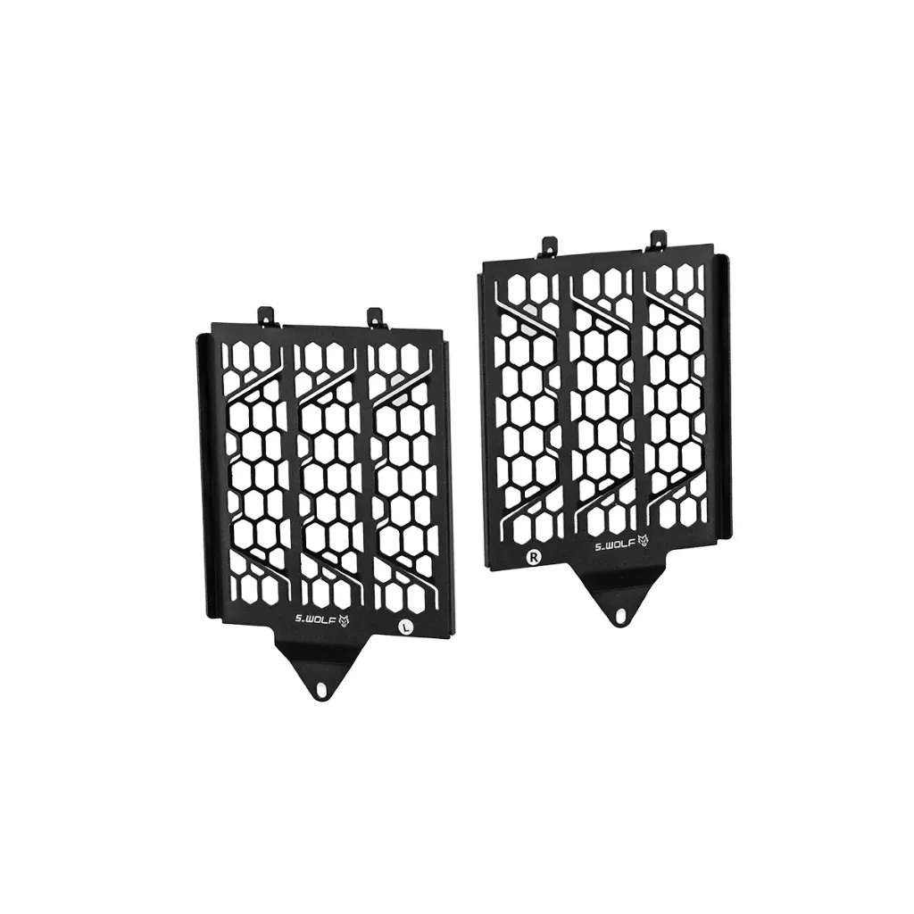 [SW-BMWR1300GS/GSADV-010] Par de Grades Protetoras de Radiador S.WOLF para BMW R1300GS – Preto