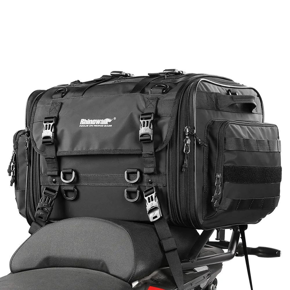 Bolsa traseira expansível de 40L a 60L