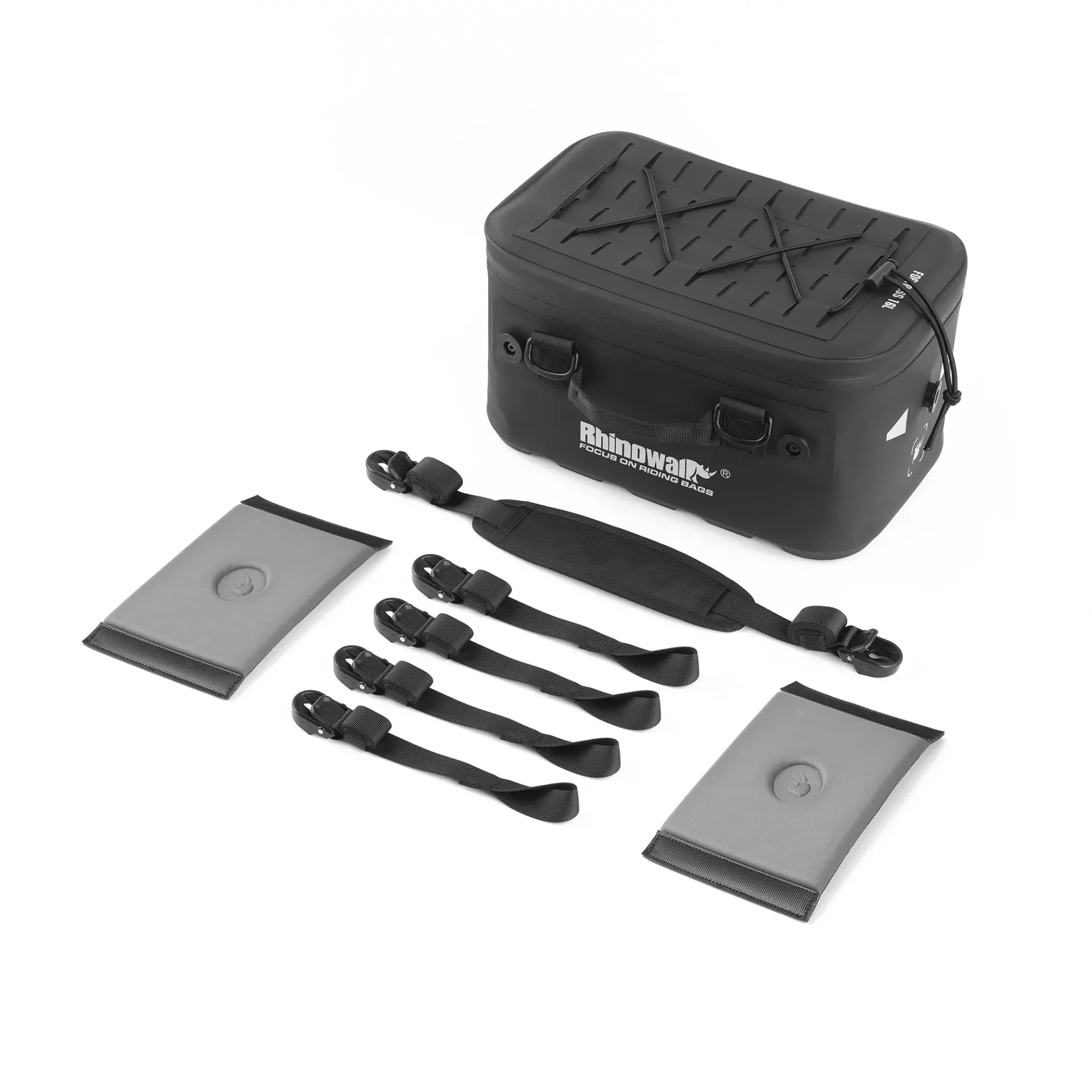Bolsa de viagem impermeável estendida de 16 litros para malas laterais.